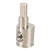 A5659-02 Morsettiera audio per auto di grandi dimensioni in ottone nichelato da 0GA a 4GA, 2 pezzi, A5659-02