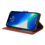 Custodia portafoglio in pelle con slot carte per iPhone 13 Pro Ma