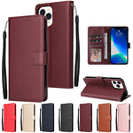 Custodia portafoglio in pelle con slot carte per iPhone 13 Pro Ma
