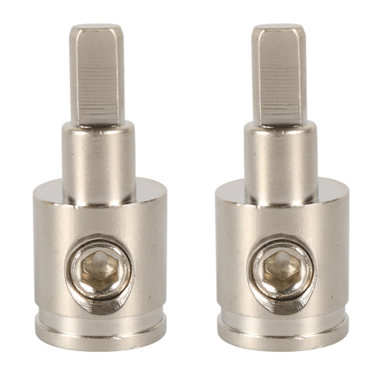 A5679 Morsettiera audio da 0GA a 4GA per auto di grandi dimensioni in ottone nichelato da 2 pezzi, A5679