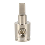 A5679 Morsettiera audio da 0GA a 4GA per auto di grandi dimensioni in ottone nichelato da 2 pezzi, A5679