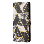 Custodia in pelle PU con cuciture orizzontali abbronzanti in marmo con supporto e fessure per carte e portafogli e cornice per foto, For Samsung Galaxy A22 5G, For Samsung Galaxy S21 FE 5G