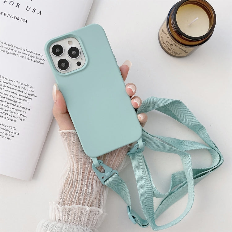 Custodia protettiva in silicone con cordino per iPhone 11 Pro