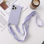 Custodia protettiva in silicone con cordino per iPhone 11 Pro