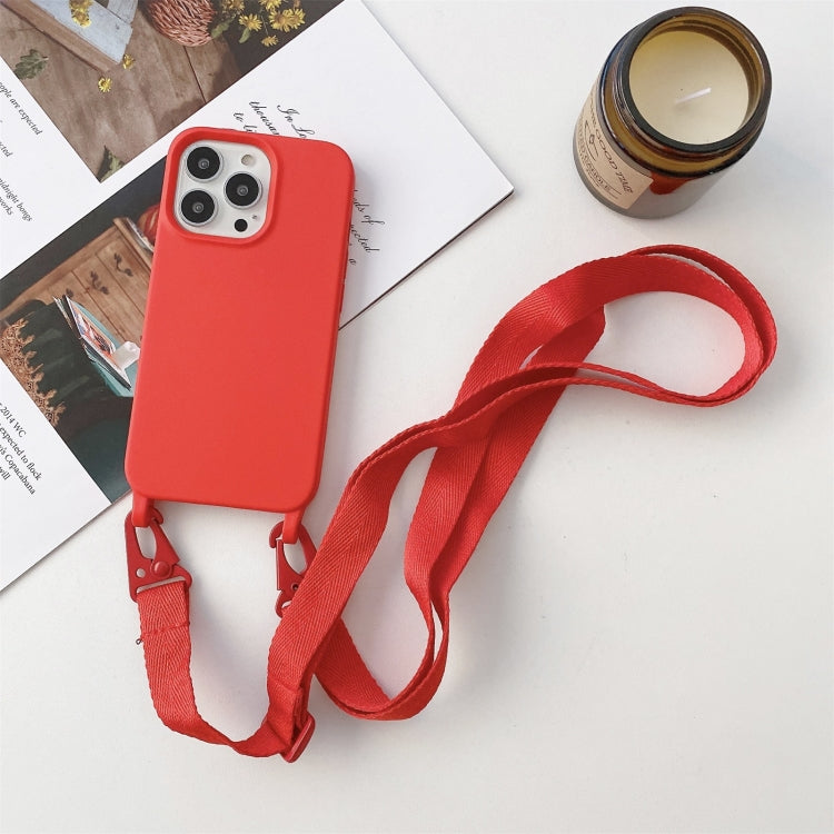 Custodia protettiva in silicone con cordino per iPhone 11 Pro