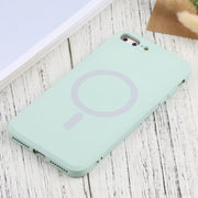 Custodia Magsafe antiurto in silicone a copertura totale, For iPhone SE 2022 / SE 2020 / 7 / 8, For iPhone 7 Plus / 8 Plus