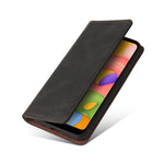 Custodia in pelle flip orizzontale con chiusura a ventosa semplice con supporto e slot per schede e portafoglio, For Samsung Galaxy A01 EU Version, For Samsung Galaxy A02, For Samsung Galaxy A02s, For Samsung Galaxy A11 EU Version                      ...