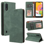 Custodia in pelle flip orizzontale con chiusura a ventosa semplice con supporto e slot per schede e portafoglio, For Samsung Galaxy A01 EU Version, For Samsung Galaxy A02, For Samsung Galaxy A02s, For Samsung Galaxy A11 EU Version                      ...