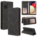 Custodia in pelle flip orizzontale con chiusura a ventosa semplice con supporto e slot per schede e portafoglio, For Samsung Galaxy A01 EU Version, For Samsung Galaxy A02, For Samsung Galaxy A02s, For Samsung Galaxy A11 EU Version                      ...