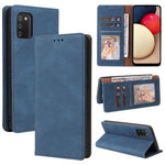 Custodia in pelle flip orizzontale con chiusura a ventosa semplice con supporto e slot per schede e portafoglio, For Samsung Galaxy A01 EU Version, For Samsung Galaxy A02, For Samsung Galaxy A02s, For Samsung Galaxy A11 EU Version                      ...