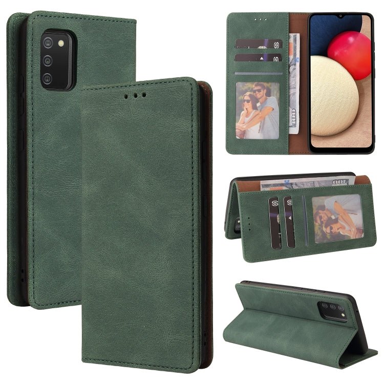 Custodia in pelle flip orizzontale con chiusura a ventosa semplice con supporto e slot per schede e portafoglio, For Samsung Galaxy A01 EU Version, For Samsung Galaxy A02, For Samsung Galaxy A02s, For Samsung Galaxy A11 EU Version                      ...
