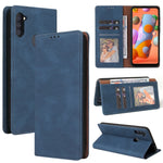Custodia in pelle flip orizzontale con chiusura a ventosa semplice con supporto e slot per schede e portafoglio, For Samsung Galaxy A01 EU Version, For Samsung Galaxy A02, For Samsung Galaxy A02s, For Samsung Galaxy A11 EU Version                      ...