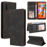 Custodia in pelle flip orizzontale con chiusura a ventosa semplice con supporto e slot per schede e portafoglio, For Samsung Galaxy A01 EU Version, For Samsung Galaxy A02, For Samsung Galaxy A02s, For Samsung Galaxy A11 EU Version                      ...