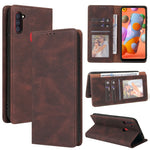 Custodia in pelle flip orizzontale con chiusura a ventosa semplice con supporto e slot per schede e portafoglio, For Samsung Galaxy A01 EU Version, For Samsung Galaxy A02, For Samsung Galaxy A02s, For Samsung Galaxy A11 EU Version                      ...