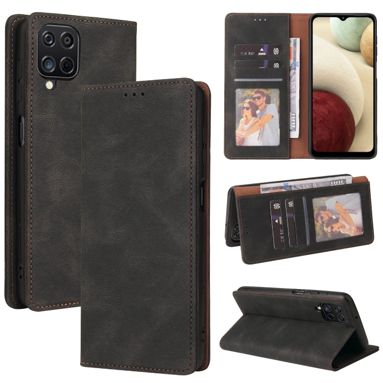 Custodia in pelle flip orizzontale con chiusura a ventosa semplice con supporto e slot per schede e portafoglio, For Samsung Galaxy A01 EU Version, For Samsung Galaxy A02, For Samsung Galaxy A02s, For Samsung Galaxy A11 EU Version                      ...