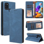 Custodia in pelle flip orizzontale con chiusura a ventosa semplice con supporto e slot per schede e portafoglio, For Samsung Galaxy A21s, For Samsung Galaxy A21 EU Version, For Samsung Galaxy A22 5G, For Samsung Galaxy A31, For Samsung Galaxy A32      ...