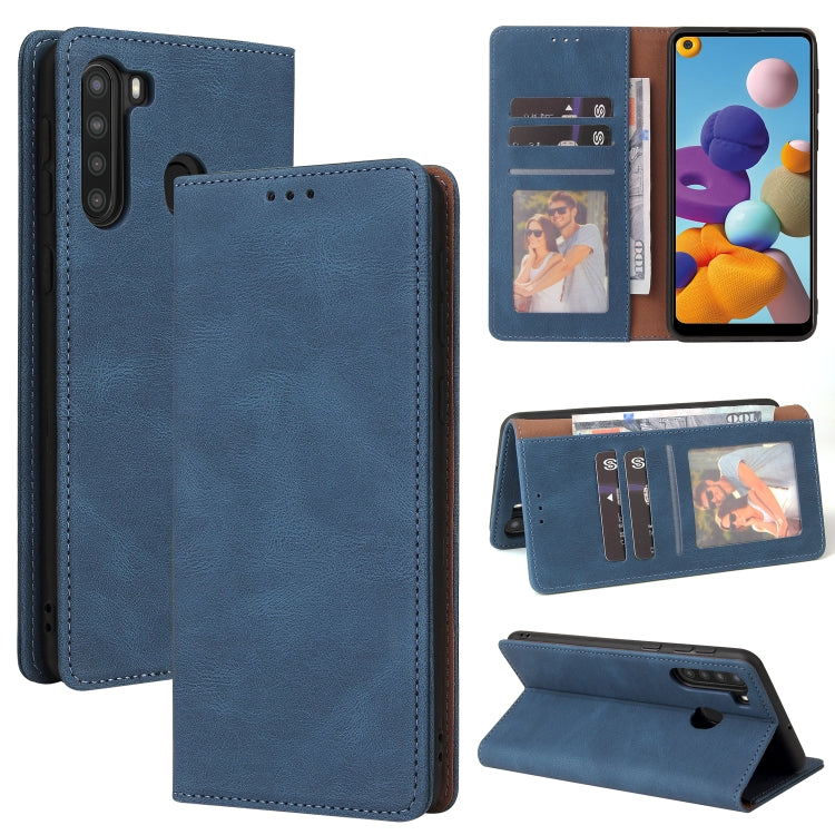 Custodia in pelle flip orizzontale con chiusura a ventosa semplice con supporto e slot per schede e portafoglio, For Samsung Galaxy A21s, For Samsung Galaxy A21 EU Version, For Samsung Galaxy A22 5G, For Samsung Galaxy A31, For Samsung Galaxy A32      ...