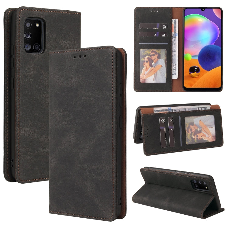 Custodia in pelle flip orizzontale con chiusura a ventosa semplice con supporto e slot per schede e portafoglio, For Samsung Galaxy A21s, For Samsung Galaxy A21 EU Version, For Samsung Galaxy A22 5G, For Samsung Galaxy A31, For Samsung Galaxy A32      ...