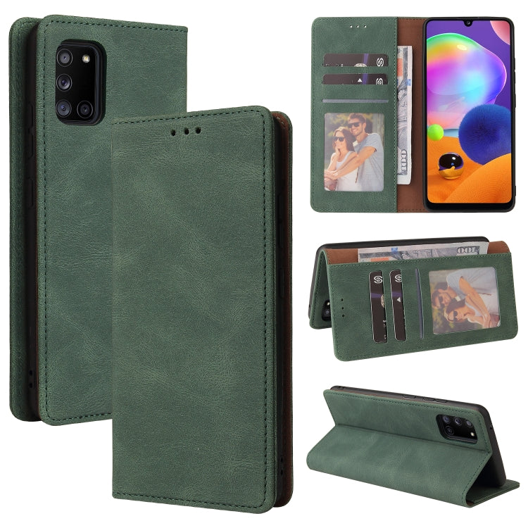 Custodia in pelle flip orizzontale con chiusura a ventosa semplice con supporto e slot per schede e portafoglio, For Samsung Galaxy A21s, For Samsung Galaxy A21 EU Version, For Samsung Galaxy A22 5G, For Samsung Galaxy A31, For Samsung Galaxy A32      ...