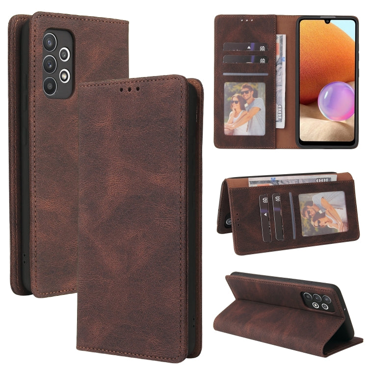 Custodia in pelle flip orizzontale con chiusura a ventosa semplice con supporto e slot per schede e portafoglio, For Samsung Galaxy A21s, For Samsung Galaxy A21 EU Version, For Samsung Galaxy A22 5G, For Samsung Galaxy A31, For Samsung Galaxy A32      ...