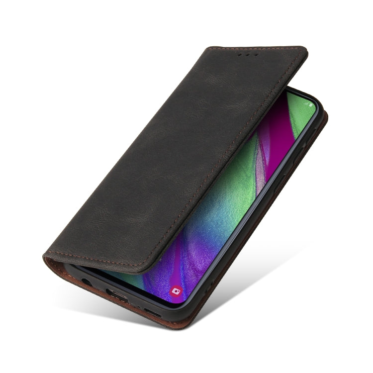Custodia in pelle flip orizzontale con chiusura a ventosa semplice con supporto e slot per schede e portafoglio, For Samsung Galaxy A40, For Samsung Galaxy A42 5G, For Samsung Galaxy A50, For Samsung Galaxy A51, For Samsung Galaxy A51 5G               ...