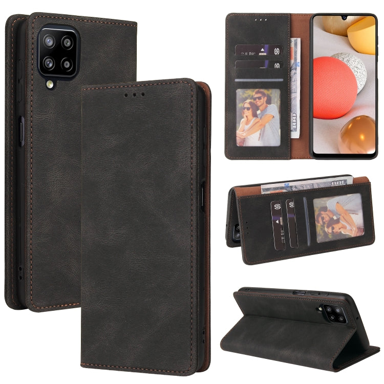 Custodia in pelle flip orizzontale con chiusura a ventosa semplice con supporto e slot per schede e portafoglio, For Samsung Galaxy A40, For Samsung Galaxy A42 5G, For Samsung Galaxy A50, For Samsung Galaxy A51, For Samsung Galaxy A51 5G               ...