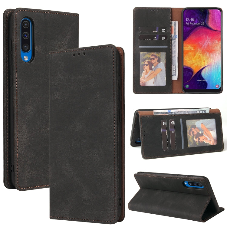 Custodia in pelle flip orizzontale con chiusura a ventosa semplice con supporto e slot per schede e portafoglio, For Samsung Galaxy A40, For Samsung Galaxy A42 5G, For Samsung Galaxy A50, For Samsung Galaxy A51, For Samsung Galaxy A51 5G               ...
