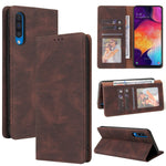 Custodia in pelle flip orizzontale con chiusura a ventosa semplice con supporto e slot per schede e portafoglio, For Samsung Galaxy A40, For Samsung Galaxy A42 5G, For Samsung Galaxy A50, For Samsung Galaxy A51, For Samsung Galaxy A51 5G               ...