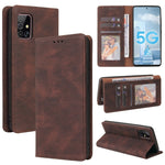 Custodia in pelle flip orizzontale con chiusura a ventosa semplice con supporto e slot per schede e portafoglio, For Samsung Galaxy A40, For Samsung Galaxy A42 5G, For Samsung Galaxy A50, For Samsung Galaxy A51, For Samsung Galaxy A51 5G               ...