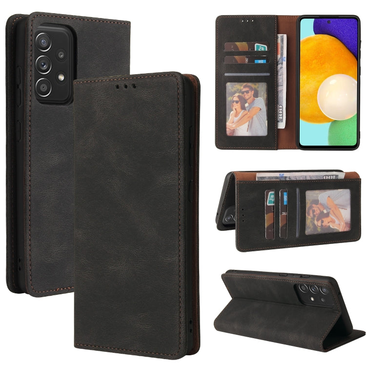 Custodia in pelle flip orizzontale con chiusura a ventosa semplice con supporto e slot per schede e portafoglio, For Samsung Galaxy A40, For Samsung Galaxy A42 5G, For Samsung Galaxy A50, For Samsung Galaxy A51, For Samsung Galaxy A51 5G               ...
