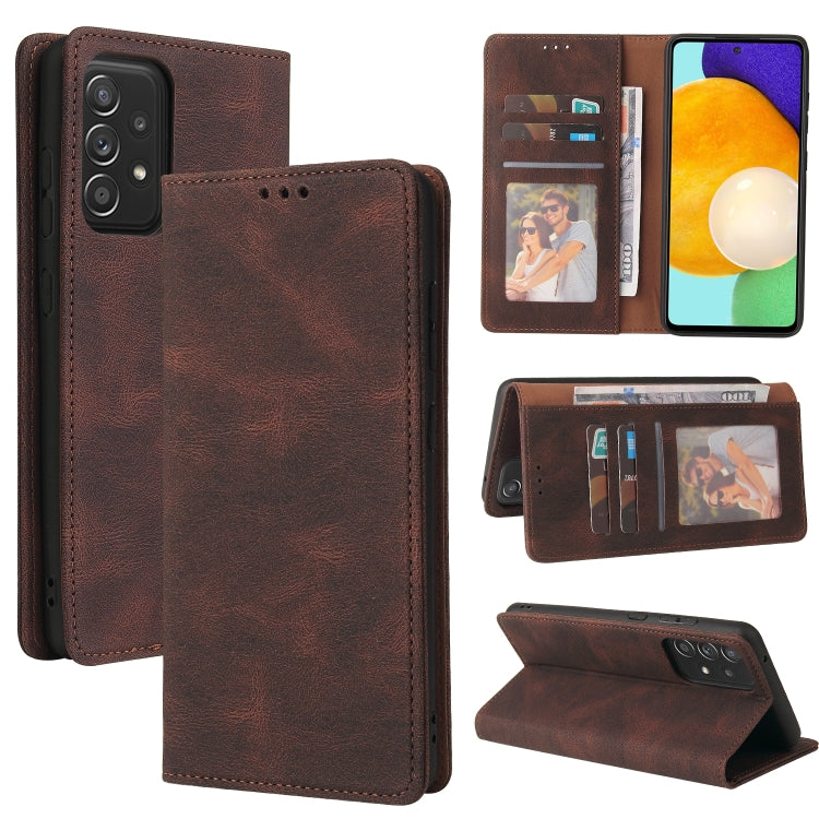 Custodia in pelle flip orizzontale con chiusura a ventosa semplice con supporto e slot per schede e portafoglio, For Samsung Galaxy A40, For Samsung Galaxy A42 5G, For Samsung Galaxy A50, For Samsung Galaxy A51, For Samsung Galaxy A51 5G               ...