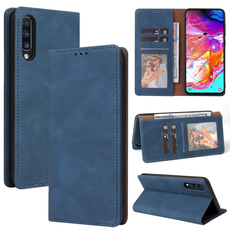 Custodia in pelle flip orizzontale con chiusura a ventosa semplice con supporto e slot per schede e portafoglio, For Samsung Galaxy A70, For Samsung Galaxy A71, For Samsung Galaxy A71 5G, For Samsung Galaxy A72 5G / 4G, For Samsung Galaxy A82          ...