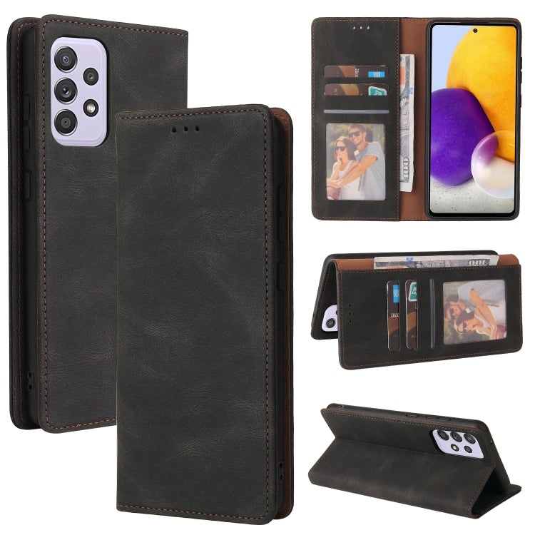 Custodia in pelle flip orizzontale con chiusura a ventosa semplice con supporto e slot per schede e portafoglio, For Samsung Galaxy A70, For Samsung Galaxy A71, For Samsung Galaxy A71 5G, For Samsung Galaxy A72 5G / 4G, For Samsung Galaxy A82          ...