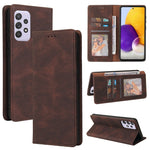 Custodia in pelle flip orizzontale con chiusura a ventosa semplice con supporto e slot per schede e portafoglio, For Samsung Galaxy A70, For Samsung Galaxy A71, For Samsung Galaxy A71 5G, For Samsung Galaxy A72 5G / 4G, For Samsung Galaxy A82          ...