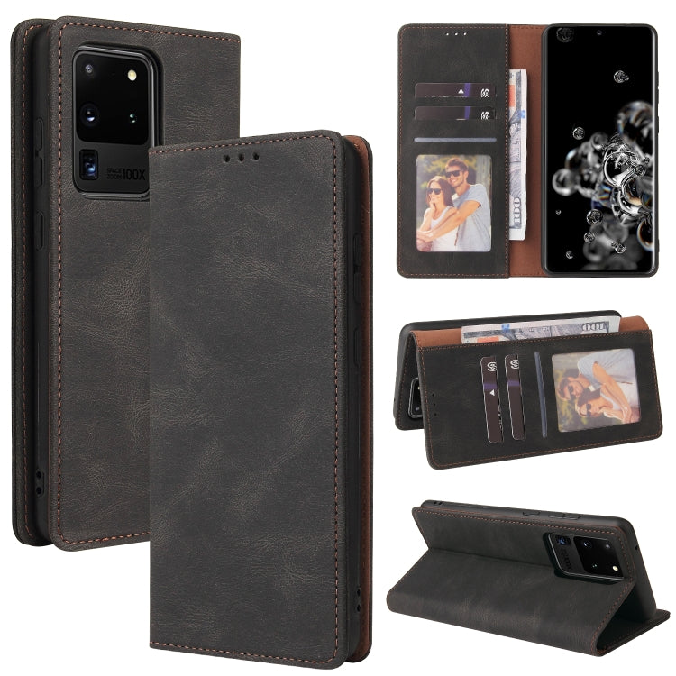 Custodia in pelle flip orizzontale con chiusura a ventosa semplice con supporto e slot per schede e portafoglio, For Samsung Galaxy Note10, For Samsung Galaxy Note20 Ultra, For Samsung Galaxy S20 Ultra, For Samsung Galaxy S21 5G                        ...
