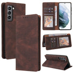 Custodia in pelle flip orizzontale con chiusura a ventosa semplice con supporto e slot per schede e portafoglio, For Samsung Galaxy Note10, For Samsung Galaxy Note20 Ultra, For Samsung Galaxy S20 Ultra, For Samsung Galaxy S21 5G                        ...