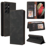 Custodia in pelle flip orizzontale con chiusura a ventosa semplice con supporto e slot per schede e portafoglio, For Samsung Galaxy Note10, For Samsung Galaxy Note20 Ultra, For Samsung Galaxy S20 Ultra, For Samsung Galaxy S21 5G                        ...