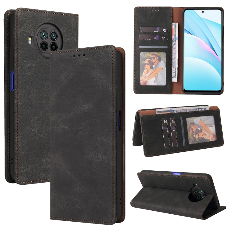 Custodia in pelle flip orizzontale con chiusura a ventosa semplice con supporto e slot per schede e portafoglio, For Xiaomi Mi 10T Lite 5G, For Xiaomi Poco M3