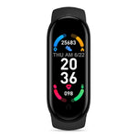 M6 Sports Smart Bracciale, supporto monitoraggio della frequenza cardiaca e monitoraggio della pressione sanguigna e monitoraggio del sonno e promemoria sedentario, Linear Charging, Magnetic Charging