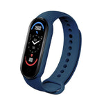 M6 Sports Smart Bracciale, supporto monitoraggio della frequenza cardiaca e monitoraggio della pressione sanguigna e monitoraggio del sonno e promemoria sedentario, Linear Charging, Magnetic Charging