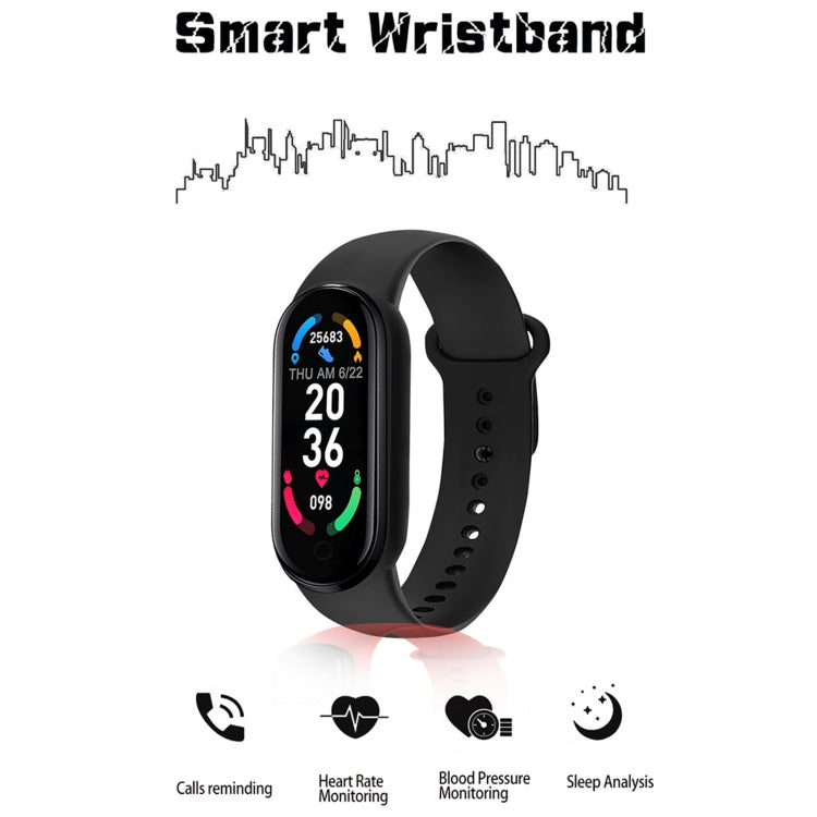 M6 Sports Smart Bracciale, supporto monitoraggio della frequenza cardiaca e monitoraggio della pressione sanguigna e monitoraggio del sonno e promemoria sedentario, Linear Charging, Magnetic Charging
