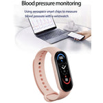 M6 Sports Smart Bracciale, supporto monitoraggio della frequenza cardiaca e monitoraggio della pressione sanguigna e monitoraggio del sonno e promemoria sedentario, Linear Charging, Magnetic Charging