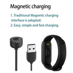 M6 Sports Smart Bracciale, supporto monitoraggio della frequenza cardiaca e monitoraggio della pressione sanguigna e monitoraggio del sonno e promemoria sedentario, Linear Charging, Magnetic Charging