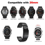 Cinturino di ricambio a sgancio rapido in lega di titanio da 22 mm, For Garmin Fenix 6