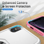 Pioneer Armor Heavy Duty PC + custodia antiurto in TPU con supporto, For iPhone XS Max