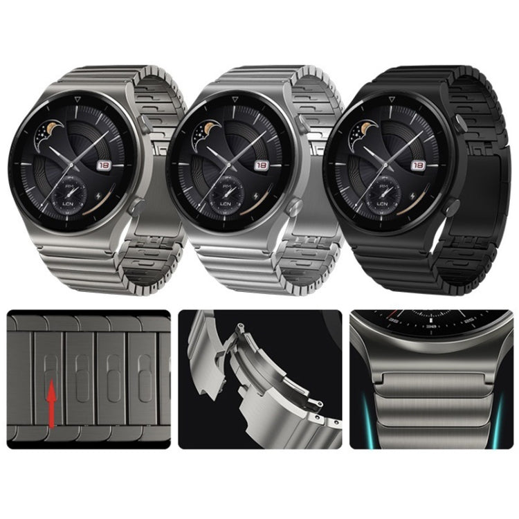 Cinturino di ricambio in metallo in acciaio inossidabile auto-demolizione da 22 mm, For Huawei Watch GT2 Pro