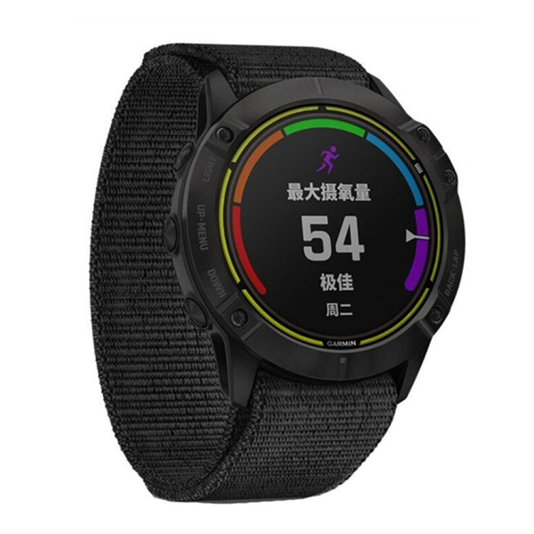 Cinturino di ricambio in nylon lavorato a maglia da 26 mm, For Garmin Fenix 6X