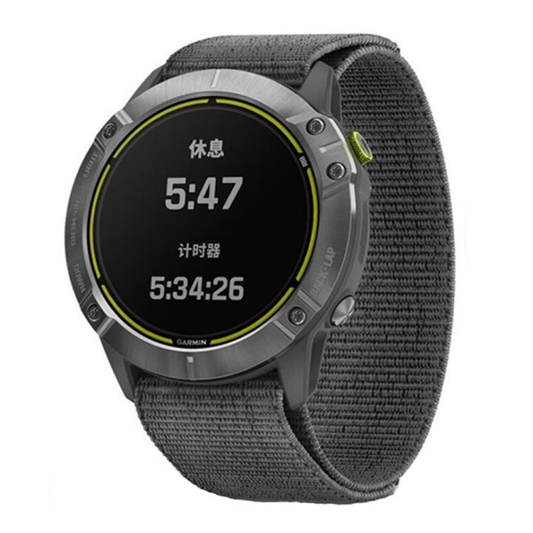 Cinturino di ricambio in nylon lavorato a maglia da 26 mm, For Garmin Fenix 6X