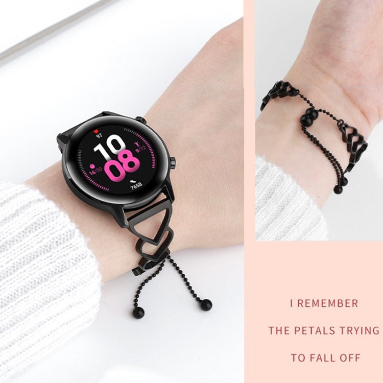 Cinturino di ricambio in metallo per bracciale universale Love da 20 mm, For Garmin Vivoactive 3