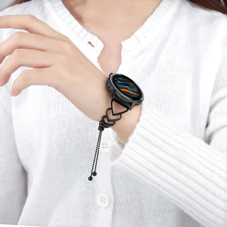 Cinturino di ricambio in metallo per bracciale universale Love da 22 mm, For Garmin Vivoactive 4